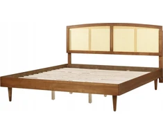 Beliani Rattano lova VARZY 180 x 200 cm ruda