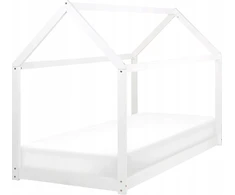 Beliani Vaikiška lova namelis TOSSE, pušies mediena, 90 x 200 cm, balta