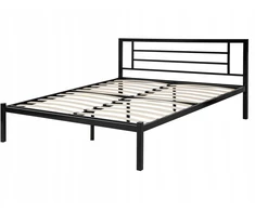 Beliani Metalinė lova CUSSET 160 x 200 cm, juoda