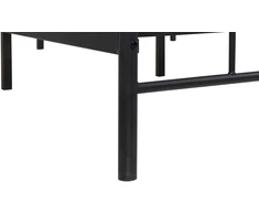 Beliani Metalinė lova MAURESSAC 180 x 200 cm juoda
