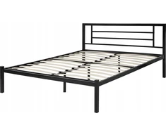 Beliani Metalinė lova CUSSET 140 × 200 cm, juoda