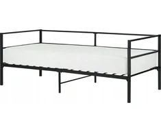Beliani Metalinė lova BATTUT 90 x 200 cm, juoda
