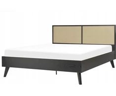 Beliani Rotango lova MONPAZIER 160 x 200 cm juoda