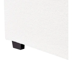 Beliani Lova su patalynės dėže VAUCLUSE Boucle, kreminės baltos spalvos, 140 x 200 cm