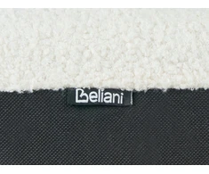 Beliani Lova su stalčiais SOUTRIN Boucle, nebalinta balta, 160 x 200 cm