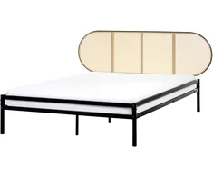 Beliani Technorattano lova BOULIN 140 x 200 cm, juoda