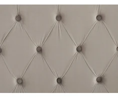 Beliani Veliūrinė lova LUBBON 180 x 200 cm šviesiai pilka
