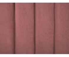 Beliani Velvetinė lova AMBILLOU 180 x 200 cm rausva
