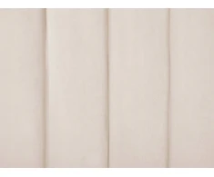 Beliani Velvetinė lova AMBILLOU 180 x 200 cm šviesiai smėlio spalvos