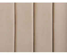 Beliani Lova su suoliuku NOYERS veliūrinė, smėlio spalvos, 160 x 200 cm