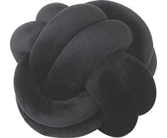 Beliani DekoratyvII pagalvė mazgas 20 x 20 cm juoda MALNI