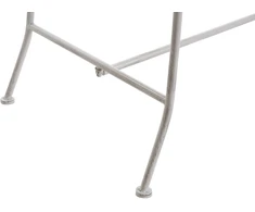 Beliani Sodo suoliukas PAVIA 146 cm metalinis, balkšva spalva