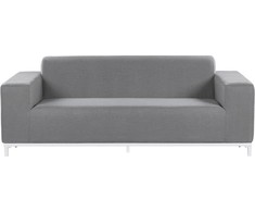 Beliani Dvivietė sodo sofa ROVIGO Pilka