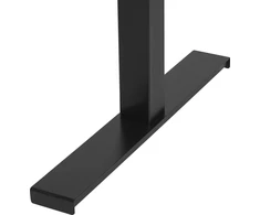Beliani Elektriškai reguliuojamas stalas DESTIN II Pilka/juoda 130 cm 72 cm