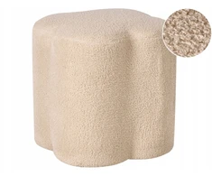 Beliani Pufas MANCOS, boucle audinys, smėlio spalvos