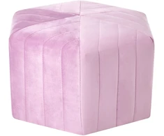Beliani Pufas MURIETTA, veliūrinis, šviesiai violetinis
