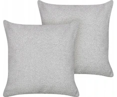 Beliani Rinkinys 2 dekoratyvinės pagalvės LEUZEA Boucle 45 x 45 cm Saw Unity