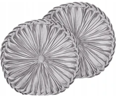 Beliani Rinkinys 2 dekoratyvinės pagalvės UDALA Velvet 40 x 40 cm Ball Solid