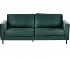 Beliani 3 vietų sofa SAVALEN tamsiai žalias veliūras
