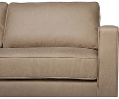 Beliani 3 vietų sofa SAVALEN iš dirbtinės odos, smėlio spalvos