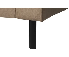 Beliani 3 vietų sofa SAVALEN iš dirbtinės odos, smėlio spalvos