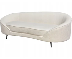 Beliani 2 vietų sofa SAVAR Bouclé balta