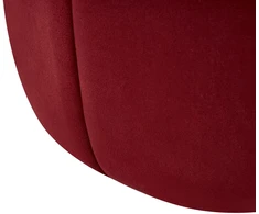 Beliani Pufas SELBY, aksominis, bordo