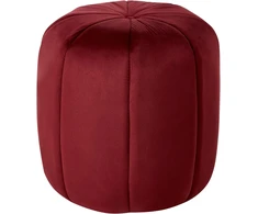 Beliani Pufas SELBY, aksominis, bordo