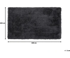 Beliani Shaggy kilimas 200 x 300 cm juoda CIDE