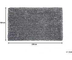 Beliani Shaggy kilimas 200 x 300 cm juoda ir balta CIDE