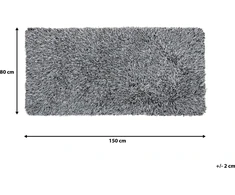 Beliani Shaggy kilimas 80 x 150 cm juoda ir balta CIDE