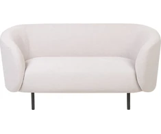 Beliani Dvivietė sofa LOEN, šviesiai smėlio spalvos