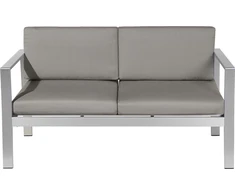 Beliani Sodas sofA 2 -asmuo tamsiai pilka SALERNO