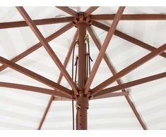 Beliani Sodas Umbrella 260 cm baltasis FERENTILLO (140309)