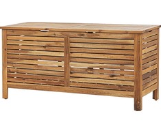 Sodo dėžutė Beliani Sodo dėžutė 130 x 64 cm šviesios medienos