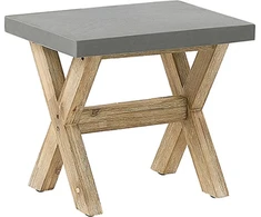 Beliani Stołek sodo OLBIA Beton Pilka
