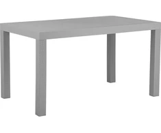 Beliani Sodo Stalas FOSSANO 140 cm 80 cm Šviesiai pilkas