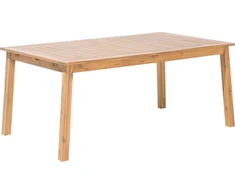 Beliani Sodo prailginamas stalas CESANA 180/240 cm 100 cm Akacijos mediena Šviesiai ruda