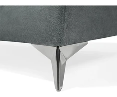 Beliani 2 vietų sofa GAULA, veliūrinė, pilka