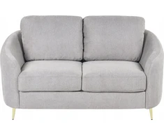 Beliani Dvivietė sofa TROSA šviesiai pilka