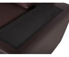 Beliani 2 vietų sofa VOGAR iš dirbtinės odos, tamsiai ruda