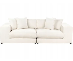 Beliani 3-vietė sofa GLORVIKA II, kreminė balta