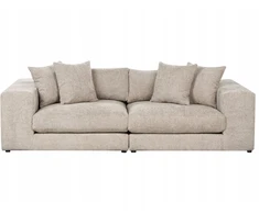 Beliani 3 vietų sofa GLORVIKA II smėlio pilkos spalvos