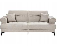 Beliani 3 vietų sofa SKIVE smėlio pilkos spalvos