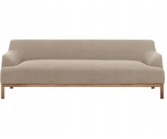 Beliani 3 vietų sofa SOSJO smėlio ir pilkos spalvos