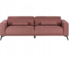Beliani Trivietė sofa ANGE Burgundinė