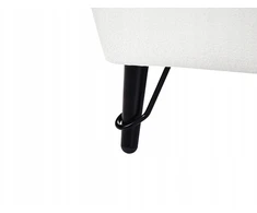 Beliani Trivietė sofa HOBRO, balta, bouclé audinys