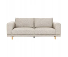 Beliani Tvivietė sofa NIVALA šviesiai smėlio spalvos