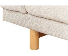 Beliani Tvivietė sofa NIVALA šviesiai smėlio spalvos
