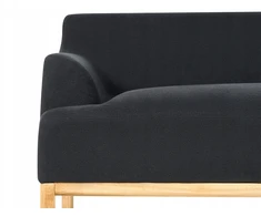 Beliani 3 vietų sofa SOSJO juoda